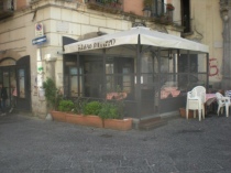 La struttura sequestrata questa mattina in pieno centro storico